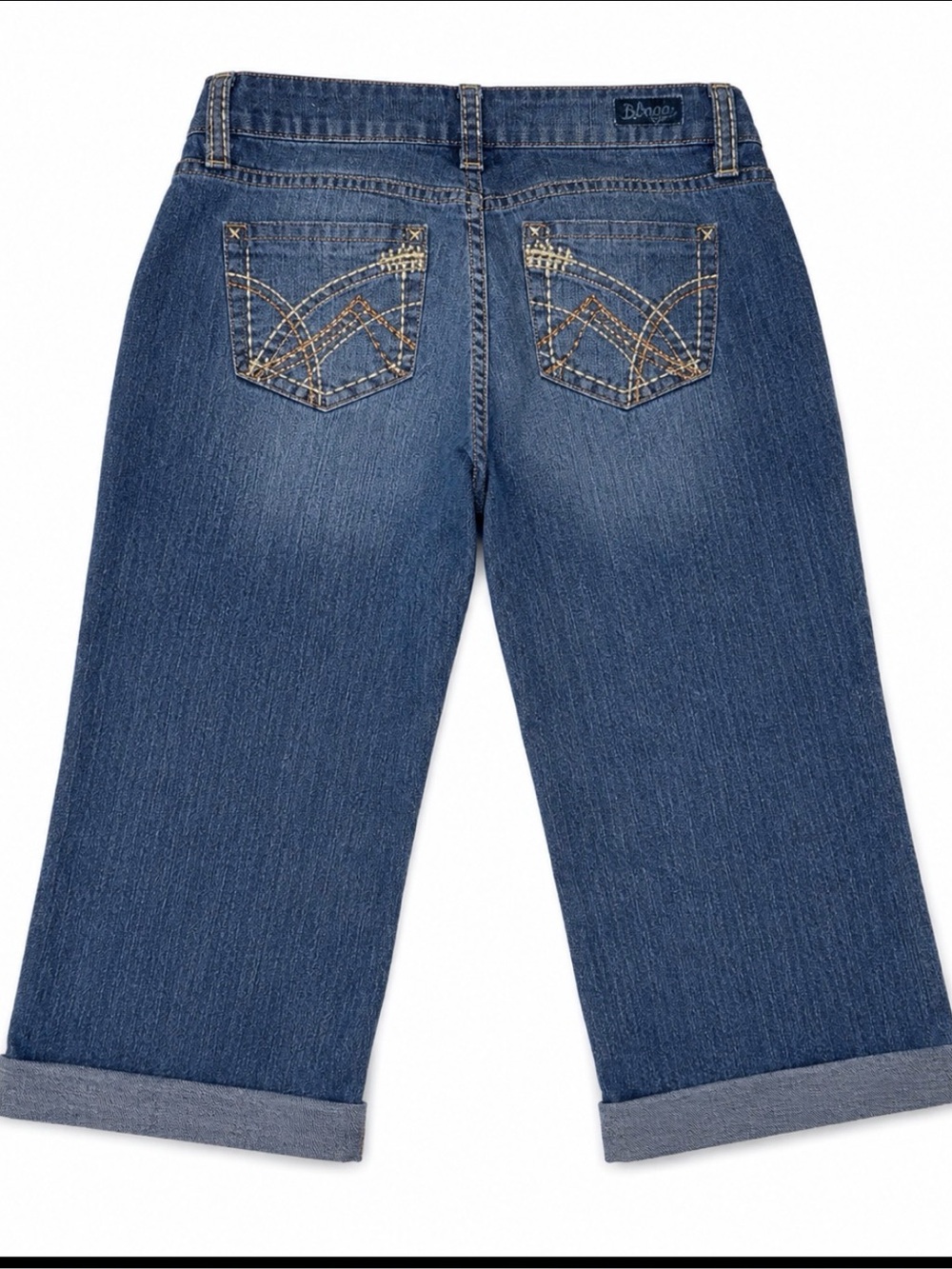 YMI Royalty Womens Bermuda Jean Shorts Size 8 Medium Wash Stretch Denim - Picture 3 of 7